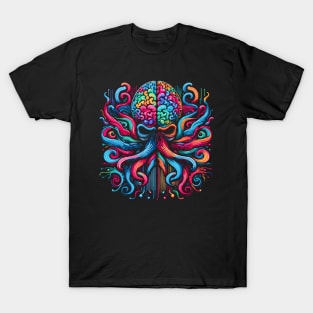 Mindful Octopus: Where Creativity Meets Cephalopod T-Shirt